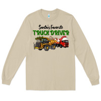 Mushroom Santa's Favorite Truck Driver Long Sleeve Tee - LillyAllenDesigns