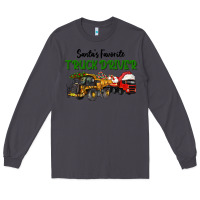 Smoke Santa's Favorite Truck Driver Long Sleeve Tee - LillyAllenDesigns