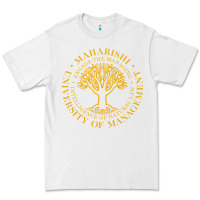White Maharishi International College Premium Tee - artisFamous