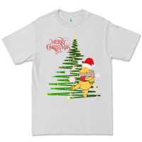 Dove Grey Winnie The Pooh- Merry christmas Premium Tee - artisFamous