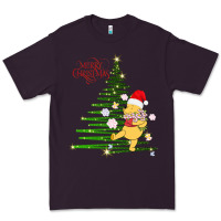 Plum Winnie The Pooh- Merry christmas Premium Tee - artisFamous