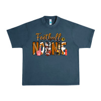 Midnight Navy football NONNiE Urban Heavy Tee - CowhideDigitalArt