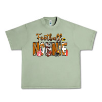 Oil Green football NONNiE Urban Heavy Tee - CowhideDigitalArt