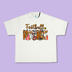 Football Nonnie Urban Heavy Tee Designed By Cowhidedigitalart