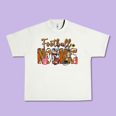Football Nonnie Urban Heavy Tee Designed By Cowhidedigitalart