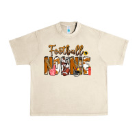 Sandshell football NONNiE Urban Heavy Tee - CowhideDigitalArt