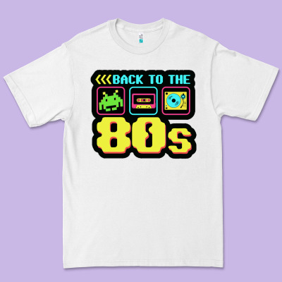 Back To The 80s Premium Tee Designed By Artisfamous