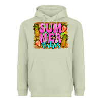 Matcha summer vibes leopard background Heavyweight Hoodie - Jasminsmagicworld