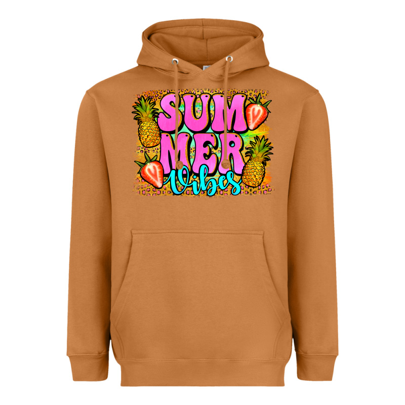 Summer Vibes Leopard Background Heavyweight Hoodie by Jasminsmagicworld | Teevron