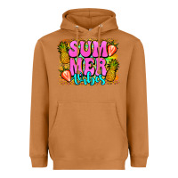 Meerkat summer vibes leopard background Heavyweight Hoodie - Jasminsmagicworld