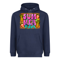 Navy summer vibes leopard background Heavyweight Hoodie - Jasminsmagicworld