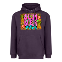 Plum summer vibes leopard background Heavyweight Hoodie - Jasminsmagicworld