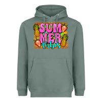 Sage summer vibes leopard background Heavyweight Hoodie - Jasminsmagicworld