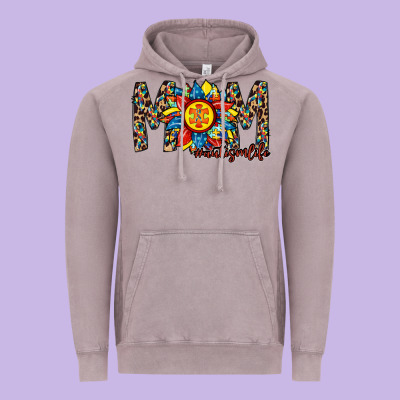 Mom Autism Vintage Hoodie Designed By Racoondesign