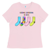 Bubblegum Pink Titi Pretty Art Being Different Is Cool Ladies Tee - CowhideDigitalArt