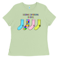 Matcha Titi Pretty Art Being Different Is Cool Ladies Tee - CowhideDigitalArt