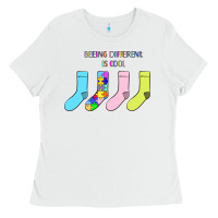 White Titi Pretty Art Being Different Is Cool Ladies Tee - CowhideDigitalArt
