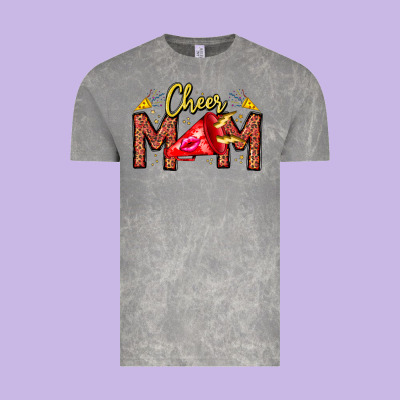 Cheer Mom Vintage Tee Designed By Cowhidedigitalart