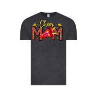 Vintage Black cheer mom Vintage Tee - CowhideDigitalArt