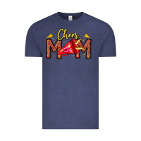 Vintage Denim cheer mom Vintage Tee - CowhideDigitalArt