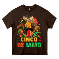 Chocolate Brown My first cinco de mayo Heavy Core Tee - FaDigitalArtStudio
