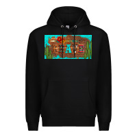 Black brave turquoise leopard cactus and floral arrow licanse plate Premium Hoodie - Artiststas