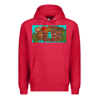 Cardinal brave turquoise leopard cactus and floral arrow licanse plate Premium Hoodie - Artiststas