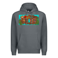 Rock brave turquoise leopard cactus and floral arrow licanse plate Premium Hoodie - Artiststas