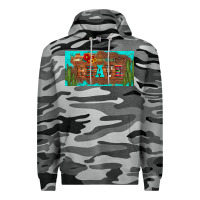 Slate Camo brave turquoise leopard cactus and floral arrow licanse plate Premium Hoodie - Artiststas