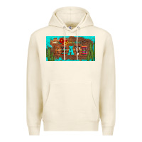 Tofu brave turquoise leopard cactus and floral arrow licanse plate Premium Hoodie - Artiststas