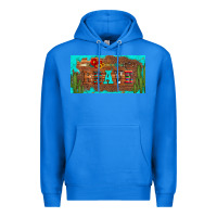 True Royal brave turquoise leopard cactus and floral arrow licanse plate Premium Hoodie - Artiststas