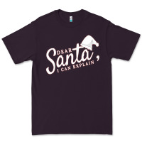 Plum Dear Santa I Can Explain Premium Tee - artisFamous