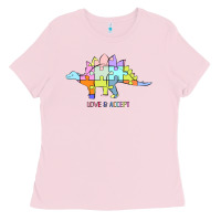 Titi Pretty Art Love And Accept Ladies Tee | Teevron