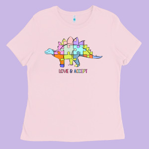 Titi Pretty Art Love And Accept Ladies Tee Designed By Cowhidedigitalart