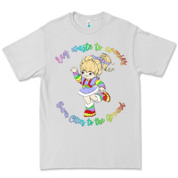 Dove Grey rainbow brite badass   rainbow brite Premium Tee - artisFamous