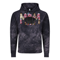Cloud Black mom hockey flower Vintage Hoodie - RacoonDesign