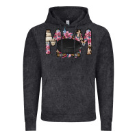 Vintage Black mom hockey flower Vintage Hoodie - RacoonDesign