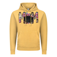 Vintage Mustard mom hockey flower Vintage Hoodie - RacoonDesign
