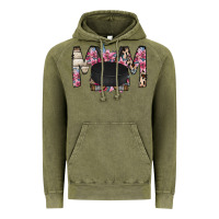 Vintage Olive mom hockey flower Vintage Hoodie - RacoonDesign