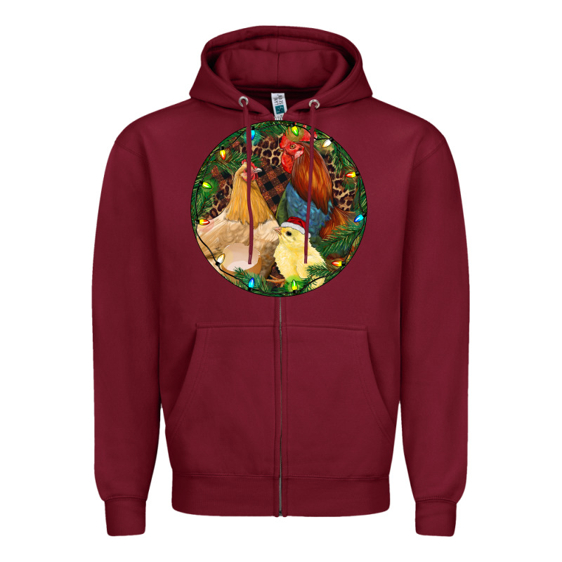 Christmas Chick Family Zipper Hoodie by RanaPortraitStore | Teevron