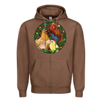 Chestnut Christmas Chick Family Zipper Hoodie - RanaPortraitStore