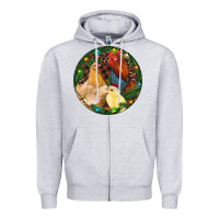 Heather Grey Christmas Chick Family Zipper Hoodie - RanaPortraitStore
