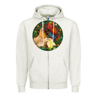 Oatmeal Heather Christmas Chick Family Zipper Hoodie - RanaPortraitStore