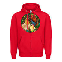 Red Christmas Chick Family Zipper Hoodie - RanaPortraitStore