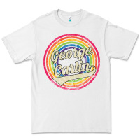 White george carlin   retro rainbow faded style Premium Tee - artisFamous