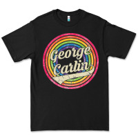 Black george carlin   retro rainbow faded style Premium Tee - artisFamous