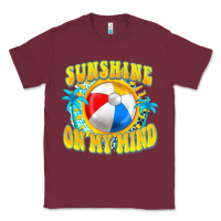Burgundy Sunshine on my mind Classic Tee - FaDigitalArtStudio