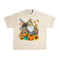 Sandshell Happy Fall Urban Heavy Tee - CowhideDigitalArt
