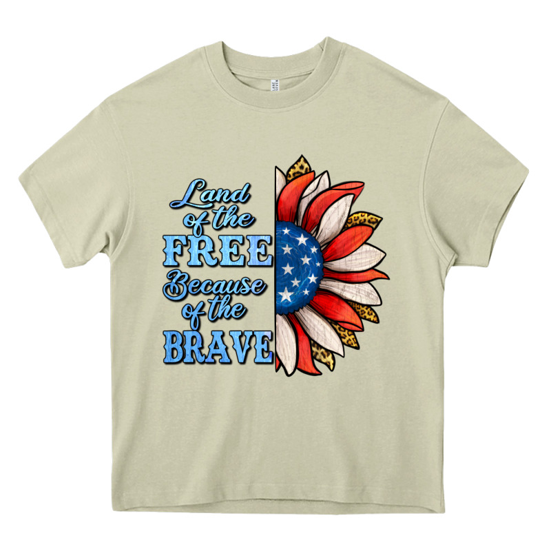 Patriotic Sunflower Heavy Core Tee by Jasminsmagicworld | Teevron
