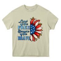 Mossy Patriotic Sunflower Heavy Core Tee - Jasminsmagicworld